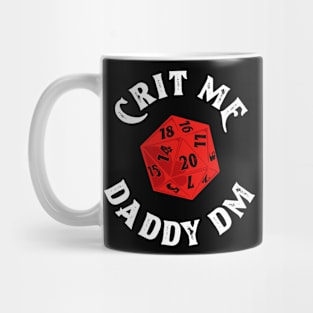 Crit Me Dungeons and Dragons red Mug